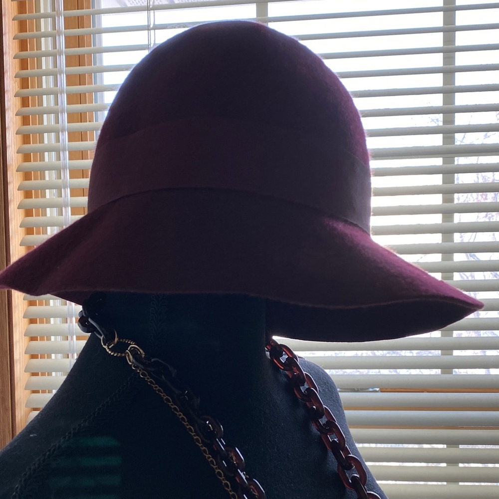 Elegant Burgundy Women's Hat